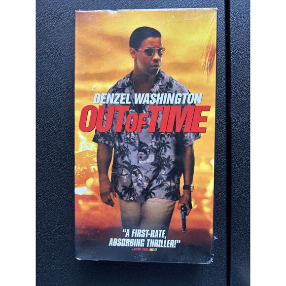 Out of Time VHS Movie Denzel Washington Eva Mendes Thriller 2003 New Sealed - Picture 1 of 4